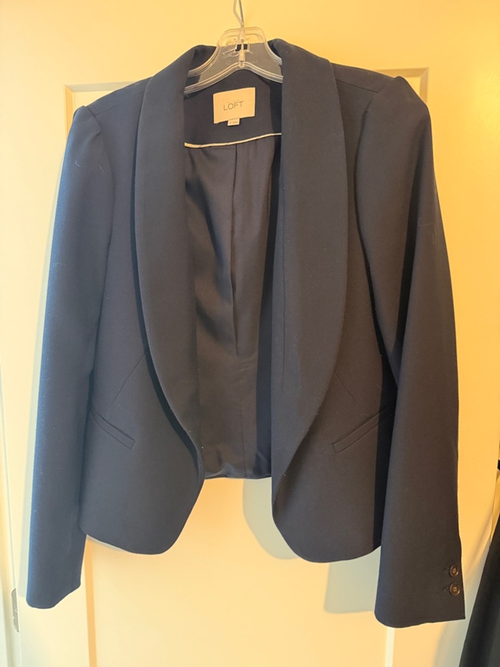 LOFT Navy  Open-Front Blazer